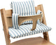 Meyco baby fat stripe stoelverkleiner meegroei - jeans blue