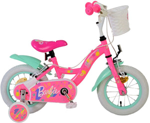Volare barbie kinderfiets - meisjes - 12 inch - roze - twee handremmen