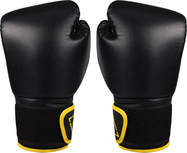 Avento bokshandschoenen pu - 10 oz - zwart geel