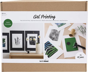 Creativ company maxi creative box gelprinten - hobbypakket - kleurrijk - inclusief verf