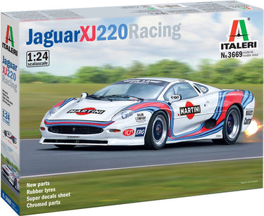 Italeri modelbouwpakket auto - 3669 jaguar xj220 racing - r auto plastic - 1:24 - modelbouw