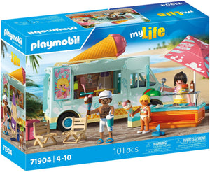 Playmobil my life ijscowagen met surfshop - 71905
