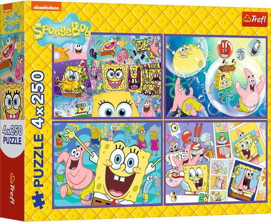 Trefl puzzle puzzel - 4x250 - spongebob's gekke wereld trefl 13342