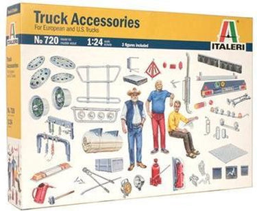 Italeri modelbouwpakket militaire voertuigen - 0720 truck accessories plastic - 1:24 - modelbouw