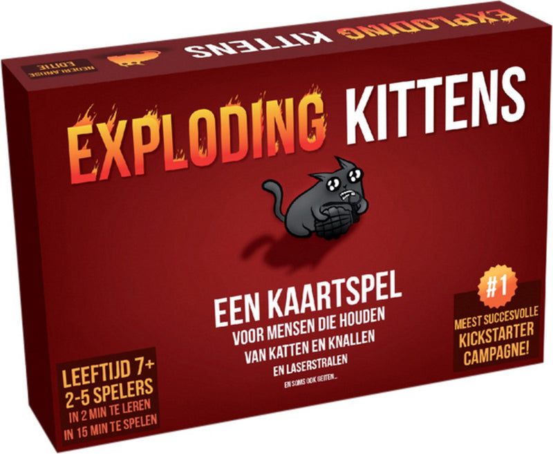 Afbeelding laden in galerijviewer, Exploding kittens originele editie - kaartspel vol spanning en humor - 2 tot 5 spelers - partyspel
