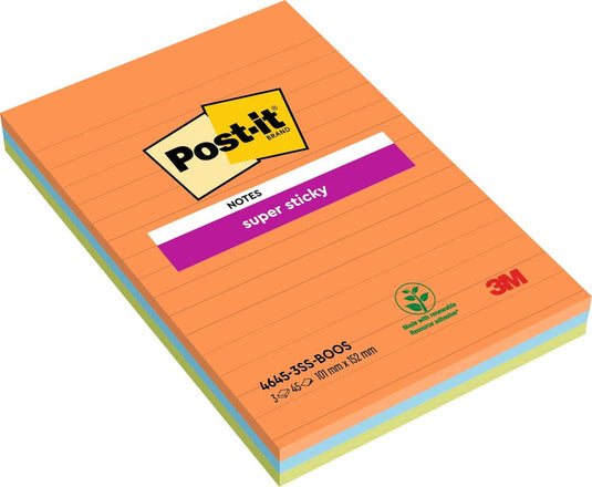 Post-it super sticky notes multikleur