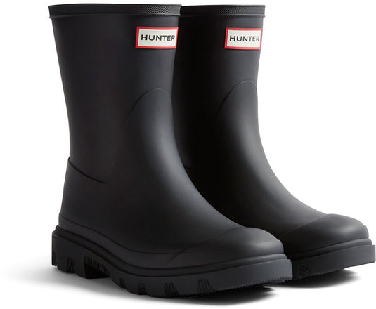 Hunter downpour short wellington boots laarzen - - dames - zwart - maat 38