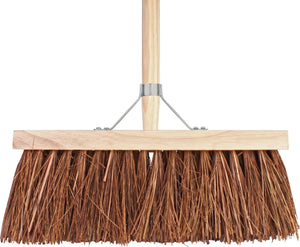 Talen tools - bezem - bruin - 37 cm - steel 140 cm