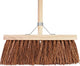 Talen tools - bezem - bruin - 37 cm - steel 140 cm