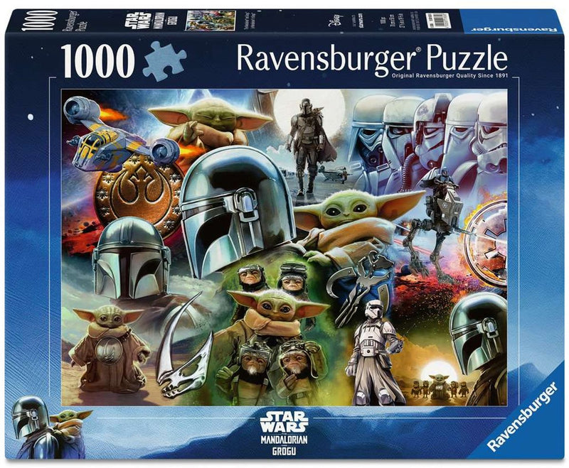 Afbeelding laden in galerijviewer, Ravensburger legpuzzel the mandalorian and grogu - 1000st.
