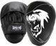 Super pro combat gear handpads curved pu zwart wit