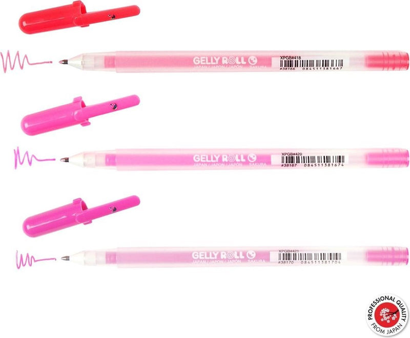Afbeelding laden in galerijviewer, Sakura moonlight set 3 gelpennen sweets

