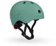 Scoot ride helmet – kinderhelm – s 51-55 cm – led achterlicht – magnetische sluiting – verstelbaar – forest