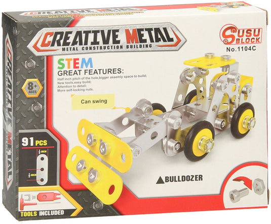 Metalen bouwpakket constructie bulldozer