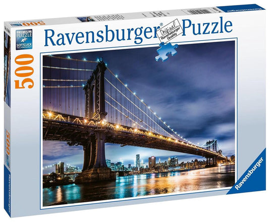 Ravensburger puzzel new york, de stad die nooit slaapt - legpuzzel - 500 stukjes