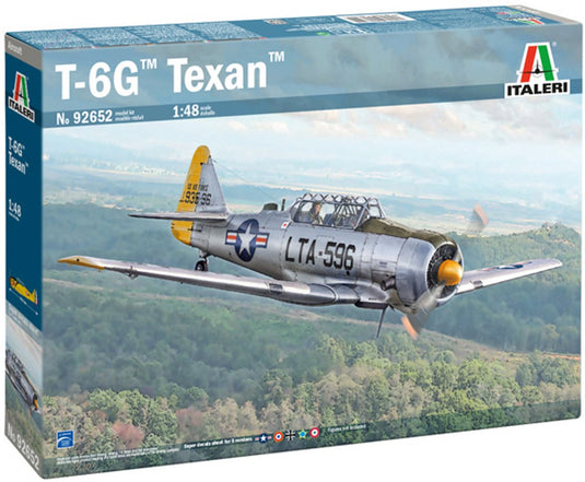 Italeri modelbouwpakket vliegtuigen - 92652 north american t-6g texan training aircraft - amerikaans propellervliegtuig plastic - 1:48 - modelbouw