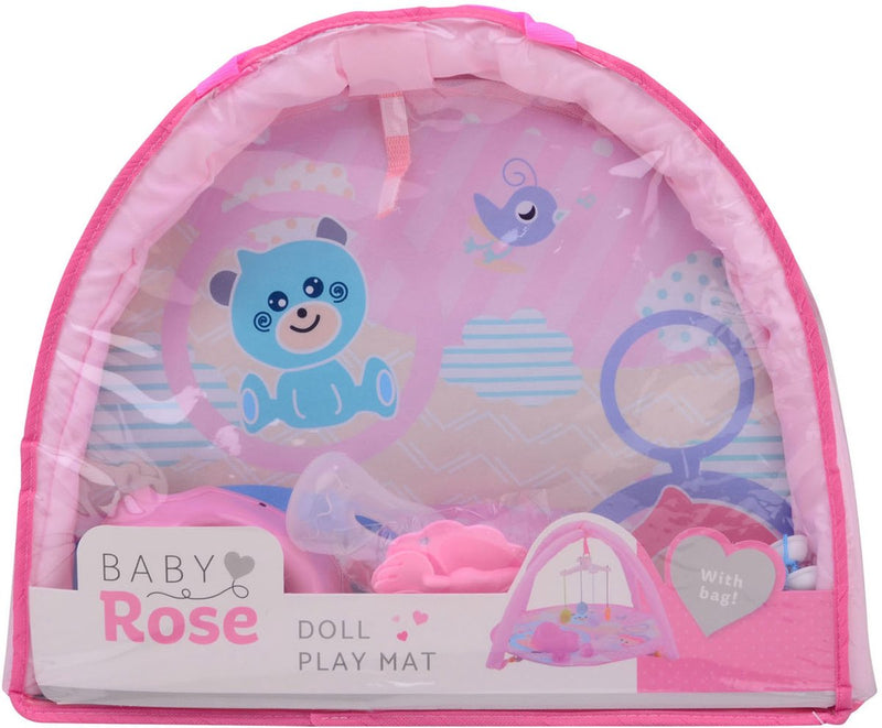 Afbeelding laden in galerijviewer, Johntoy baby rose poppen speelmat - inclusief draagtas - potje - speen - flesje voor de pop
