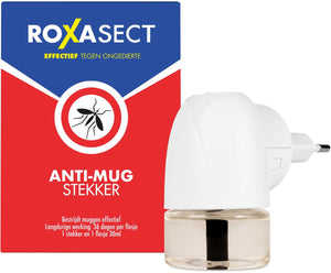 Roxasect muggenstekker - anti-muggen stekker - startverpakking - 36 nachten bescherming - 1 stuks