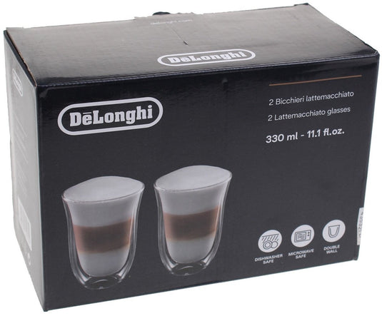De'longhi delonghi kopjes dubbele thermowant set van 2 latte macchiato glazen 5513214611