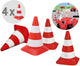 Big verkeerskegel, set van 4 pionnen