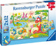 Ravensburger puzzel lievelingsdino's - twee puzzels - 12 stukjes - kinderpuzzel