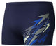 Speedo medley logo aquashort heren - strakke zwemshort heren - vormvaste zwemboxer heren - sportzwembroek heren met trekkoord - marine blauw - m