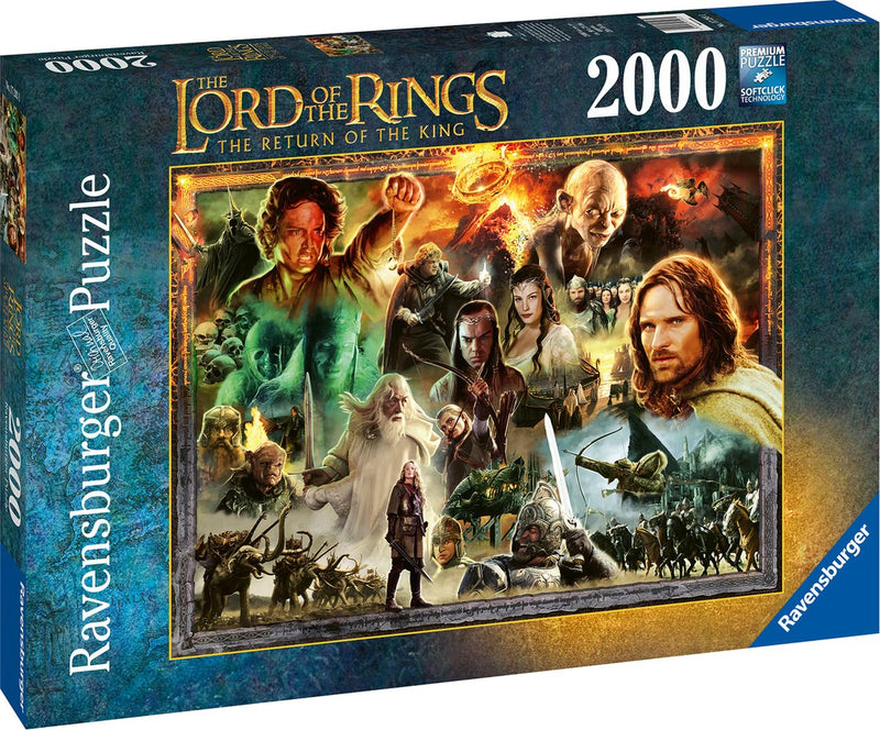 Afbeelding laden in galerijviewer, Ravensburger puzzel lord of the rings: return of the king - legpuzzel - 2000 stukjes
