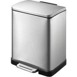 Eko - e-cube pedaalemmer 12 liter - stainless steel plastic - mat rvs - prullenbak