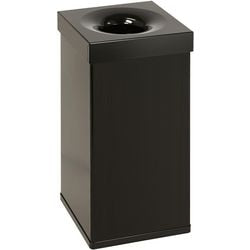 Dutchdesign prullenbak 31004300 gepoedercoat aluminium zwart