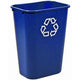 Rubbermaid prullenbak 76194180 polyethyleen blauw
