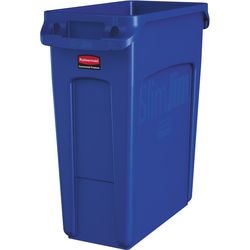 Rubbermaid prullenbak 76227901 polyethyleen blauw