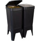 Bonton prullenbak 92012718 gerecycled polypropyleen grijs