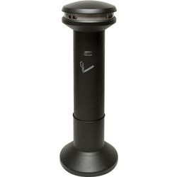 Rubbermaid sigarettenpaal 76183504 staal zwart