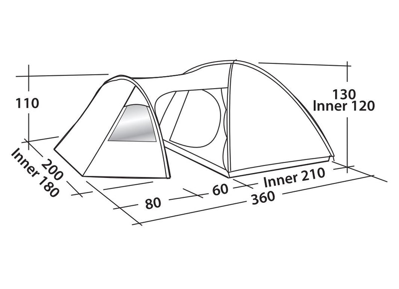Afbeelding laden in galerijviewer, Easy Camp Eclipse 300 tent
