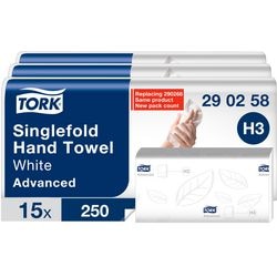 Handdoekjes tork 290253 wit recycling papier