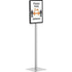 Displaystandaard durable 501357 grijs pe-epoxycoating, staal