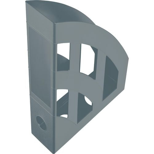 Tijdschriftencassette helit the green a4 grijs