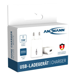 Afbeelding laden in galerijviewer, Ansmann telefoonoplader-blokje usb-a wit | 4 stuks
