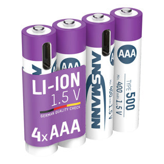 Afbeelding laden in galerijviewer, Abi usb oplaadbare batterijen aaa met oplaadkabel
