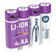 Abi usb oplaadbare batterijen aa met oplaadkabel