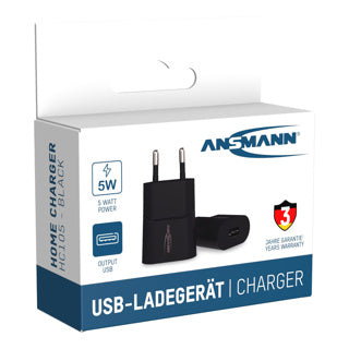 Afbeelding laden in galerijviewer, Ansmann telefoonoplader-blokje usb-a zwart | 4 stuks
