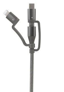 Afbeelding laden in galerijviewer, 3 in 1 data en oplaadkabel 120 cm lang
