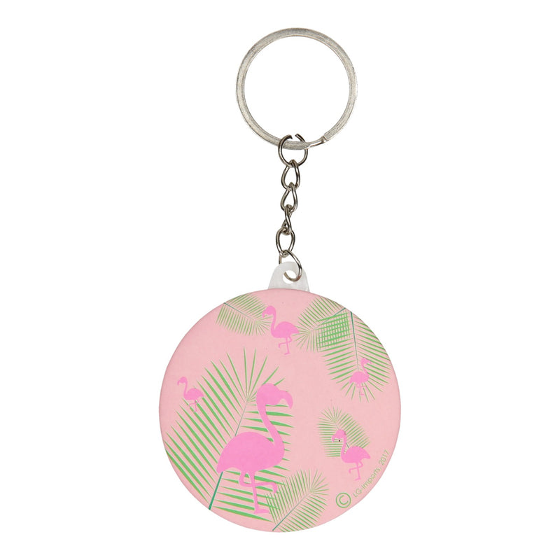 Afbeelding laden in galerijviewer, Lg-imports sleutelhanger flamingo met spiegeltje
