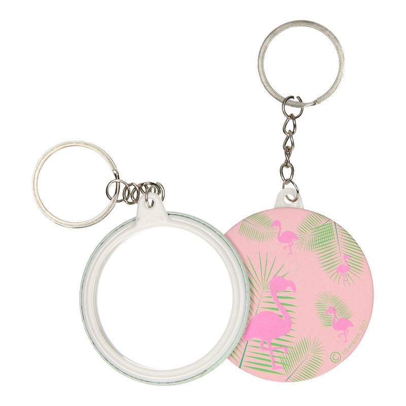 Afbeelding laden in galerijviewer, Lg-imports sleutelhanger flamingo met spiegeltje
