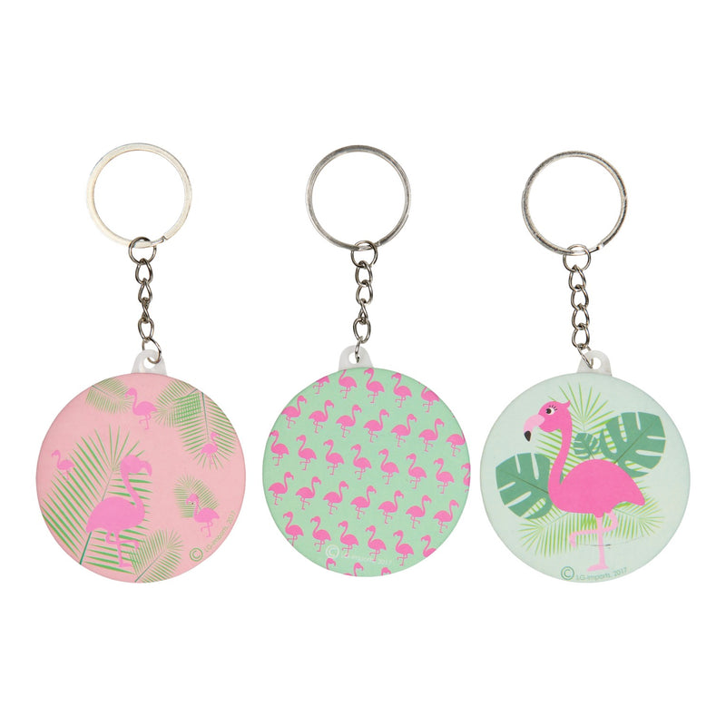 Afbeelding laden in galerijviewer, Lg-imports sleutelhanger flamingo met spiegeltje
