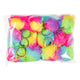 Duckiez fluffy sleutelhanger regenboog bal, 12st.