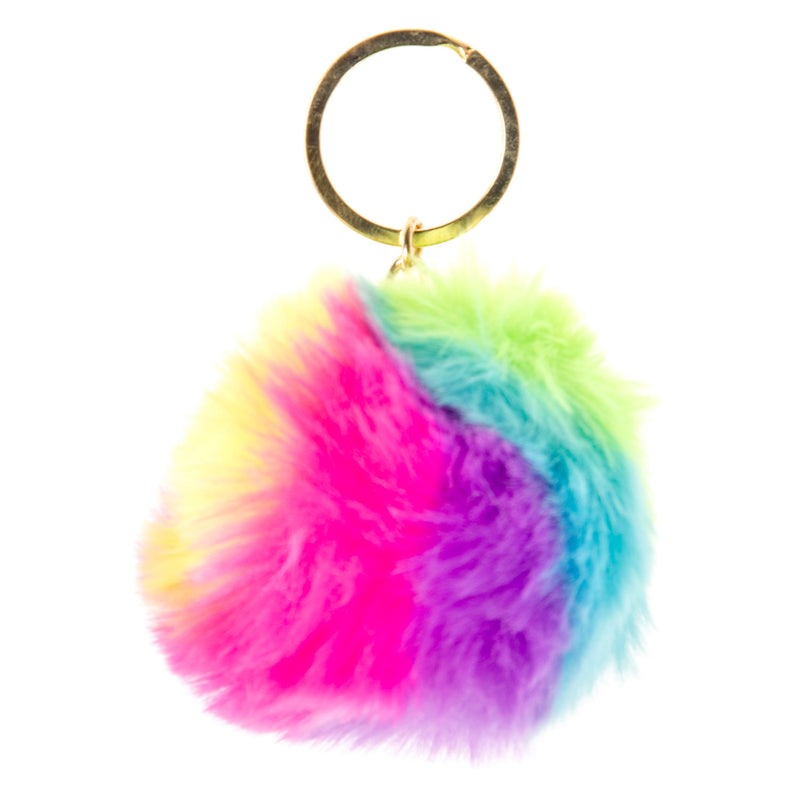 Afbeelding laden in galerijviewer, Duckiez fluffy sleutelhanger regenboog bal, 12st.
