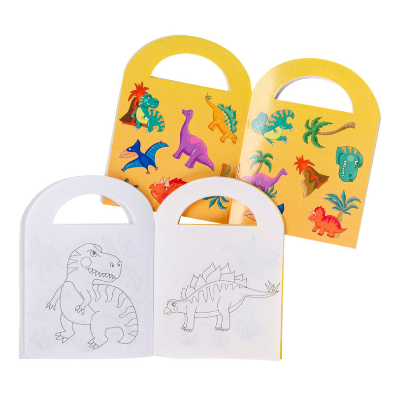 Afbeelding laden in galerijviewer, Duckiez kleurboekje met stickers dinosaurus
