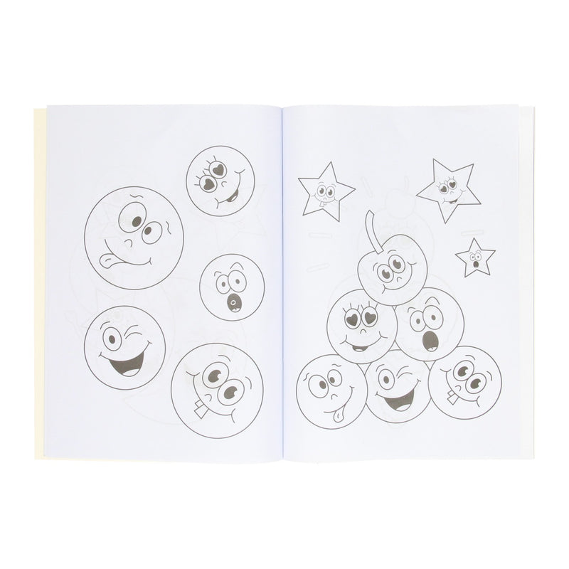 Afbeelding laden in galerijviewer, Duckiez kleurboek met stickervel lachgezicht
