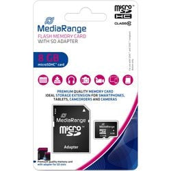 Microsdhc-kaart mediarange 8 gb mr957 zwart